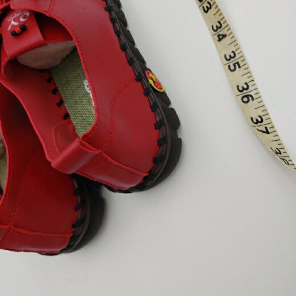 Women's Red Casual Sneakers - Comfortable Everyday Shoes - Picture 7 of 15